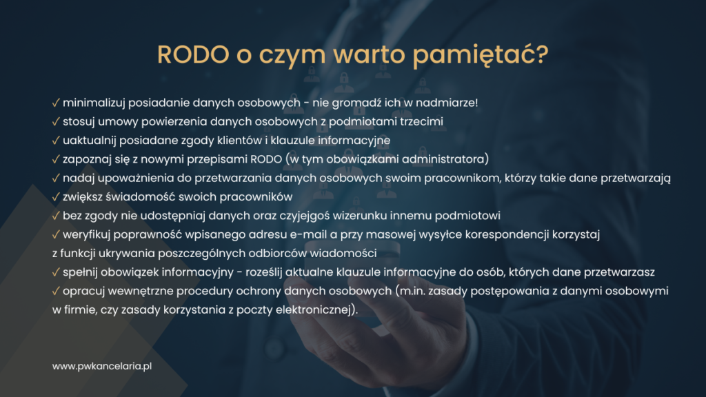RODO - o czym warto pamiętać