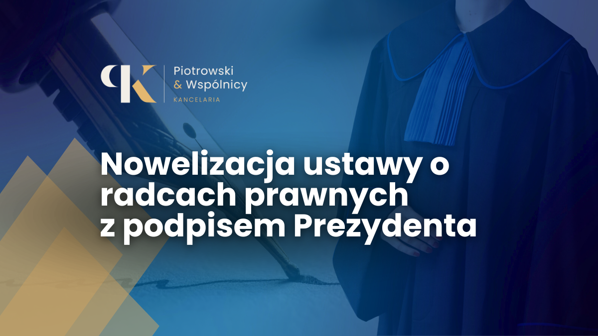 Prezydent podpisał nowelizację ustawy o radcach prawnych