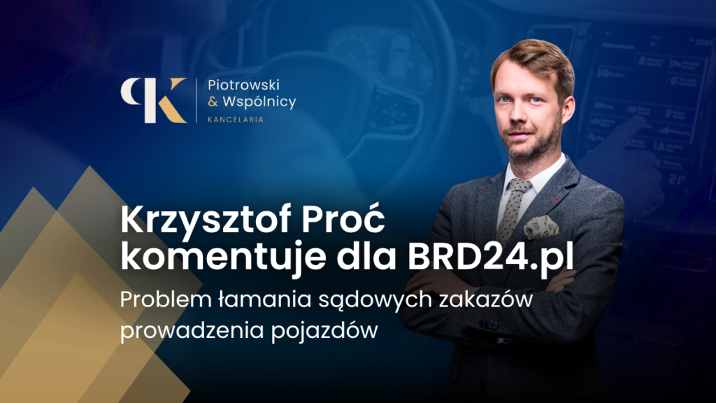 sądowy zakaz prowadzenia pojazdów.